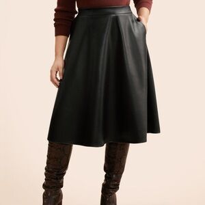 BloomChic Black A-Line Skirt